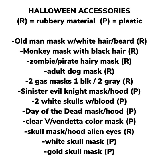 HALLOWEEN ACCESSORIES ALL NWT - Picture 3 of 8